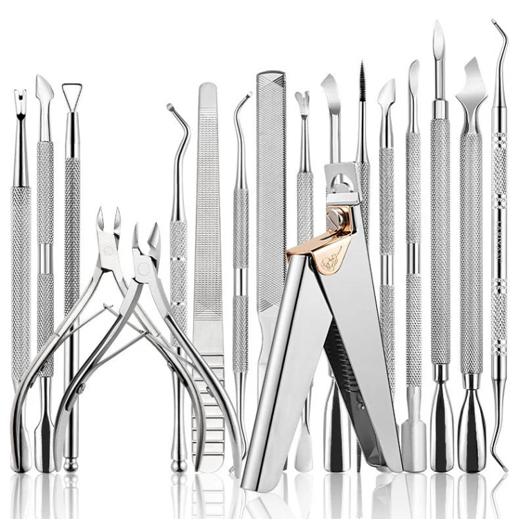 Stainless Steel Double Head Dead Skin Scissors Set, Specification: Set D - Image 2