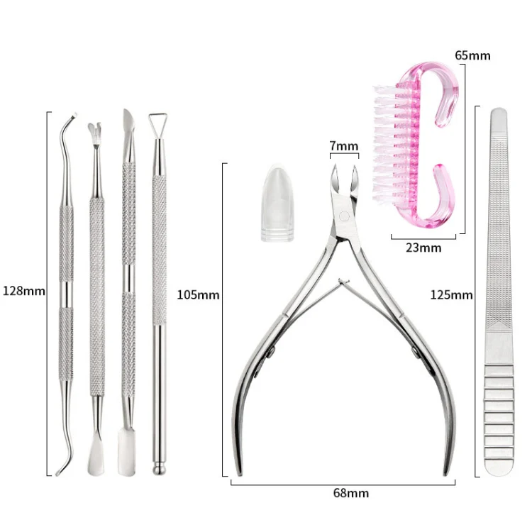 Stainless Steel Double Head Dead Skin Scissors Set, Specification: Set D - Image 4