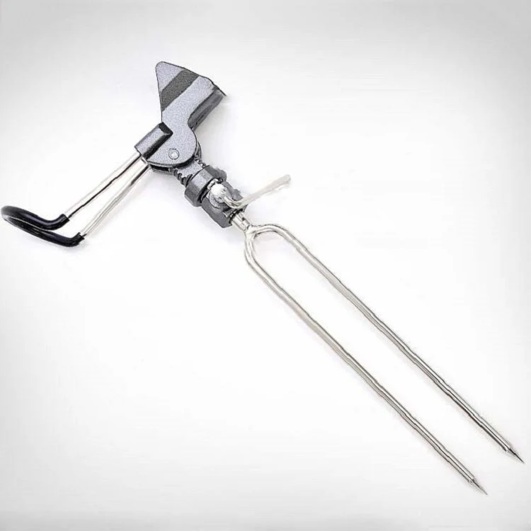 Stainless Steel Fishing Bracket Throwing Rod Sea Rod Hand Rod Fishing Rod Bracket, Color:B Gray - Image 2