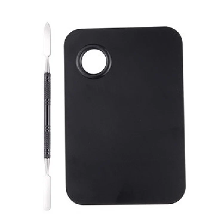 Stainless Steel Nail Makeup Palette With Toning Stick, Specification: Black Large
