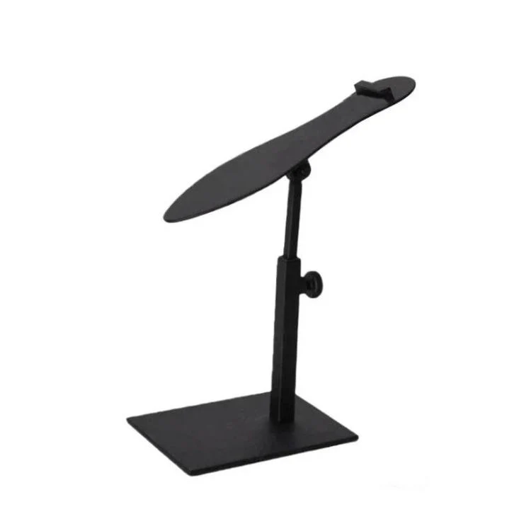 Stainless Steel Shoe Racks High-Heeled Shoe Display Stands, Style: Black Adjustable Foot