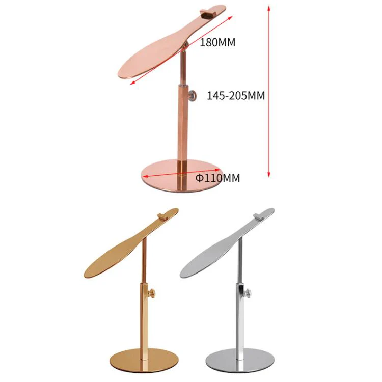 Stainless Steel Shoe Racks High-Heeled Shoe Display Stands, Style: Titanium Gold Adjustable Feet - Image 2