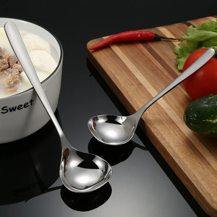 Stainless Steel Soup Spoon Restaurant Common Spoon Household Rice Bowl, Size:Small - Image 5