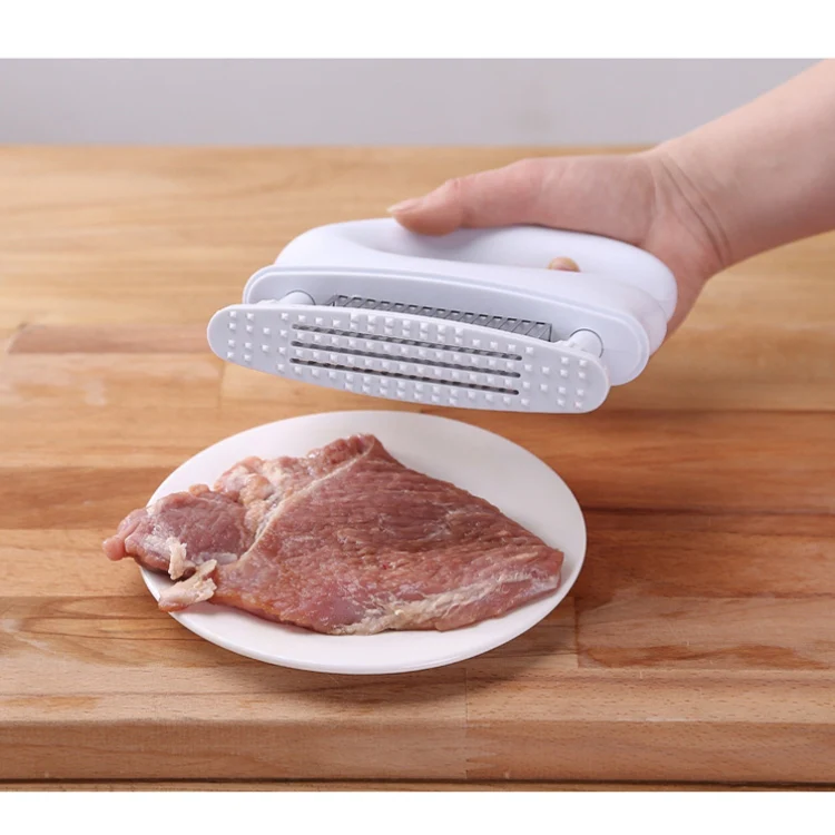 Stainless Steel Tenderloin Meat Knocking Meat Needle 48-Pin Household Kitchen Rib Breaker(White) - Image 6