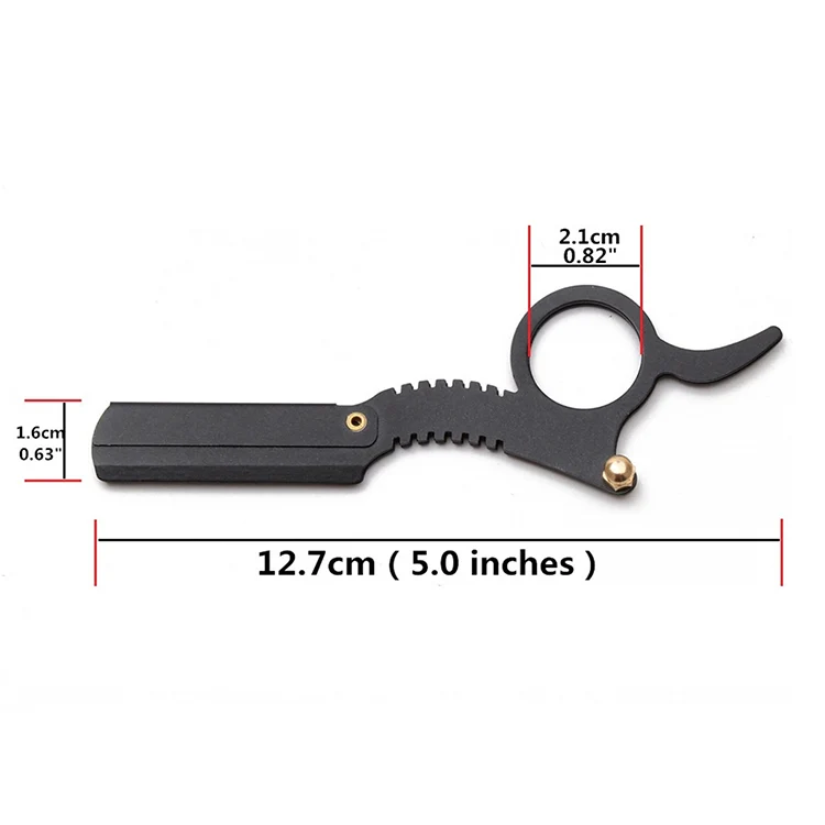 Stainless Steel Vintage Razor Thumb Razor(Black) - Image 3