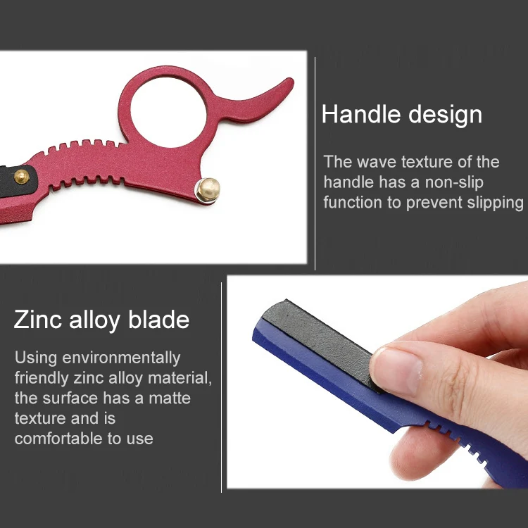 Stainless Steel Vintage Razor Thumb Razor(Black) - Image 5