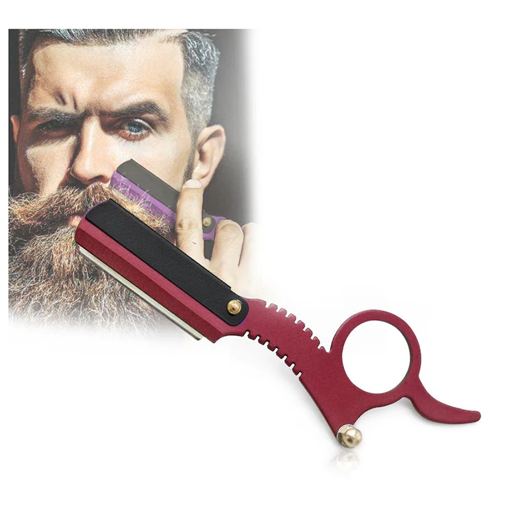 Stainless Steel Vintage Razor Thumb Razor(Red)