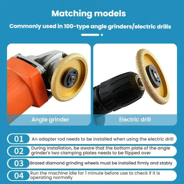 Stone Edge Grinding Wheel Marble Granite Tile Trimming Chamfering Tool, Spec: French Edge 30mm - Image 8