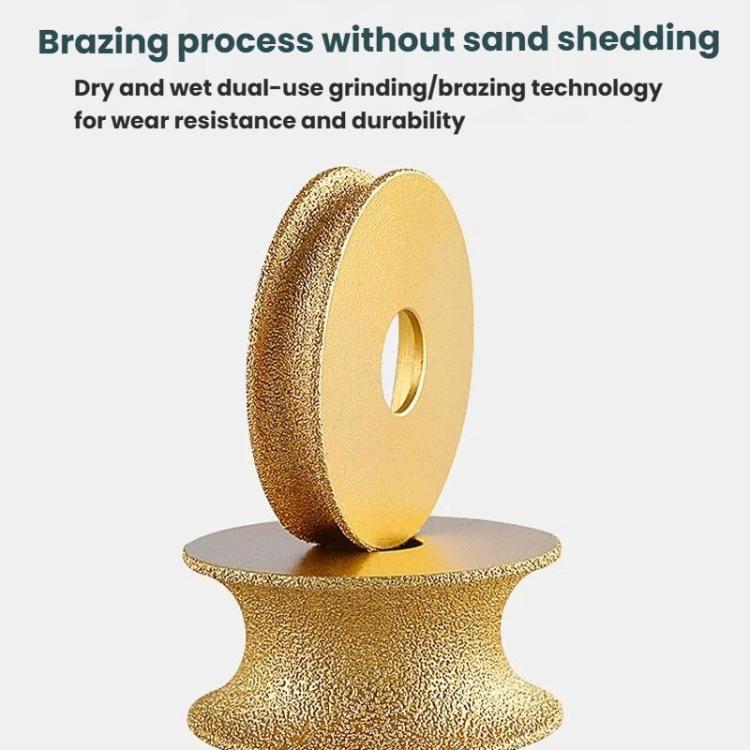 Stone Edge Grinding Wheel Marble Granite Tile Trimming Chamfering Tool, Spec: Rounded Edge 50mm - Image 5
