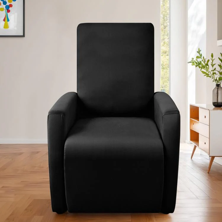 Stretch Recliner Chair Cover Water Resistant Small Reclining Sofa Slipcover(Blue) - Image 3