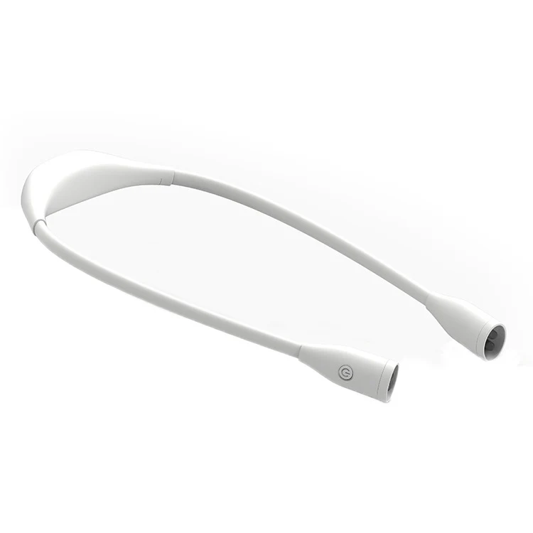 Student Eye Protection Reading LED Neck Hanging Light USB Rechargeable Outdoor Night Running Portable Light,Specification: Stepless Dimming(White) - Image 2