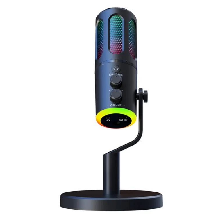 SU8 RGB Light Noise Reduction Desktop Microphone for Live Streaming / Recording / Gaming - Image 2