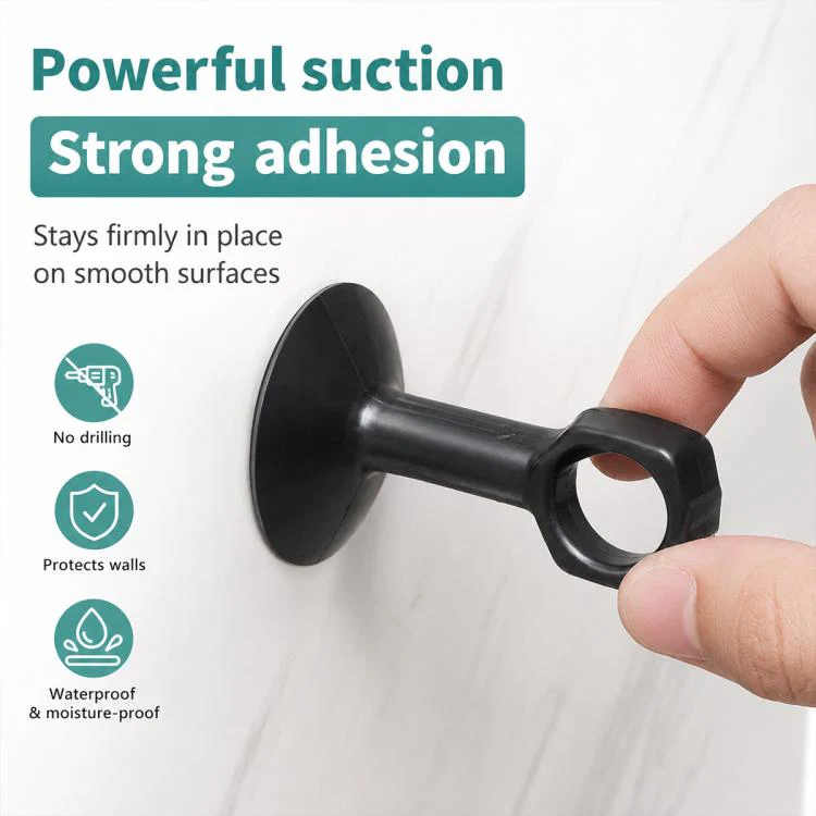 Suction Cup Door Handle Anti-collision Protective Pad, Size:65x45x19mm(Grey) - Image 7