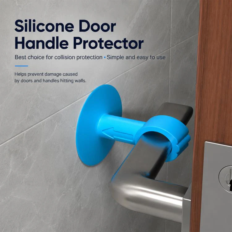 Suction Cup Door Handle Silent Anti-collision Protective Pad(Blue) - Image 3