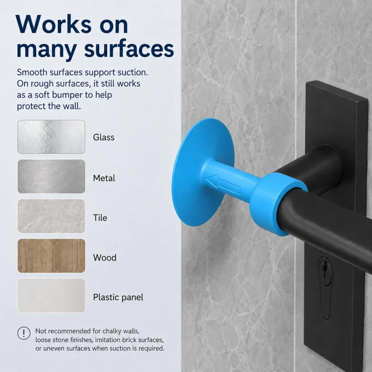 Suction Cup Door Handle Silent Anti-collision Protective Pad(White) - Image 7