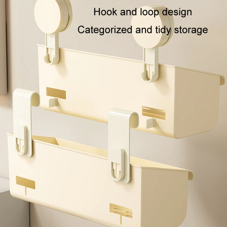 Suction Cup Wall Mounted Bathroom Shelf Drainage Detachable Storage Rack Hanging Basket, Style: Large White - Image 8