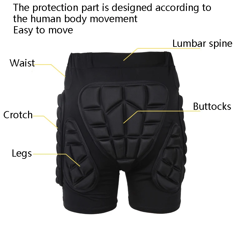 SULAITE GT-305 Roller Skating Skiing Diaper Pants Outdoor Riding Sports Diaper Pad, Size: XXL(Black) - Image 3