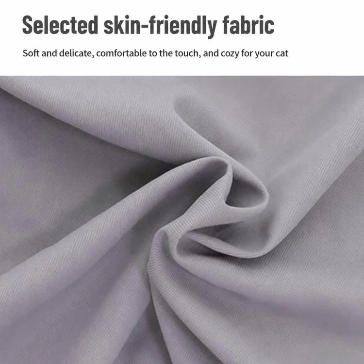 Summer Cat Grooming Apron For Nail Trimming Anti-Hair Sticking Design With Feet Opening(Grey) - Image 8
