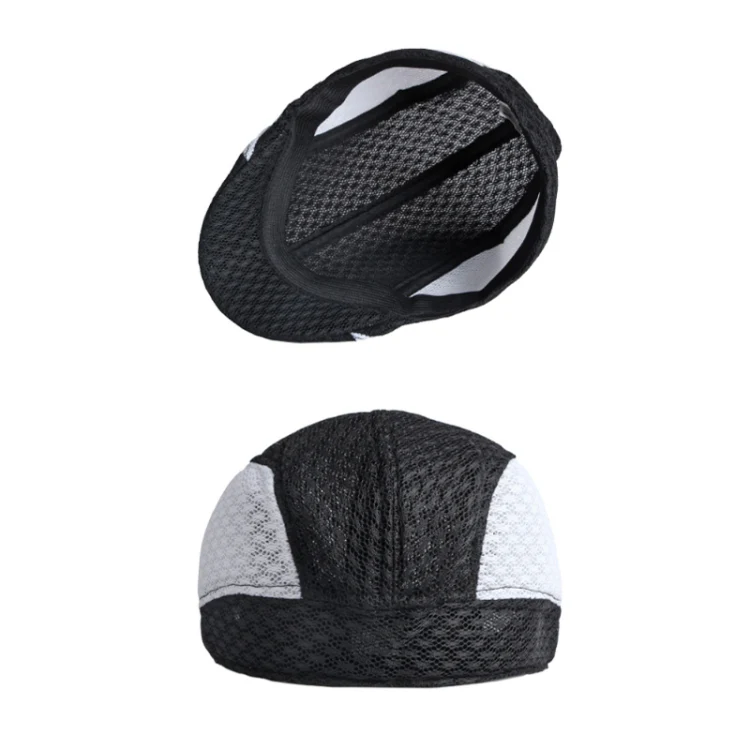 Summer Hollowed Out Mesh Duck Tongue Hat Vintage Beret(Black Gray) - Image 5