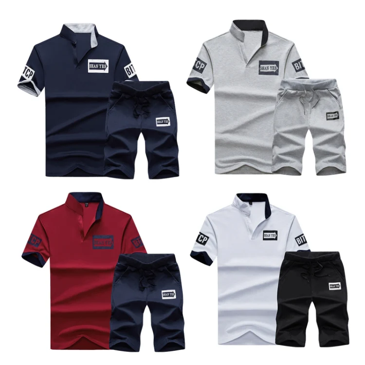 Summer Men T-Shirt Half-Sleeved Sports Suit, Size: XXL(White) - Image 2