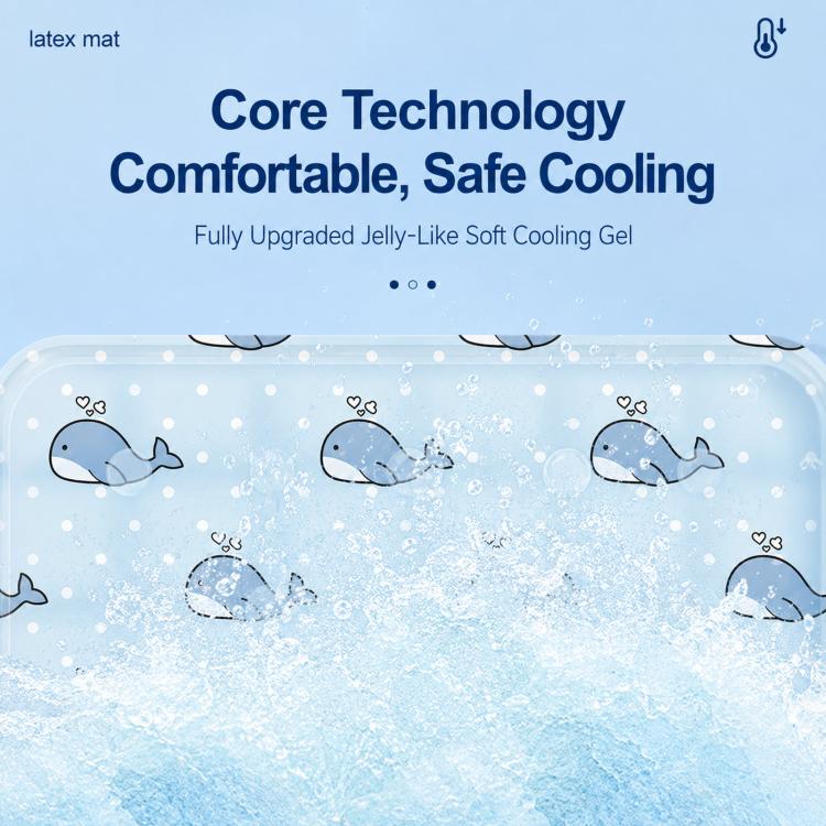 Summer Single Person Cooling Gel Seat Cushion Pressure Activated Cooling Mat, Size: 30x50cm(Sky Blue Ice Bear) - Image 3