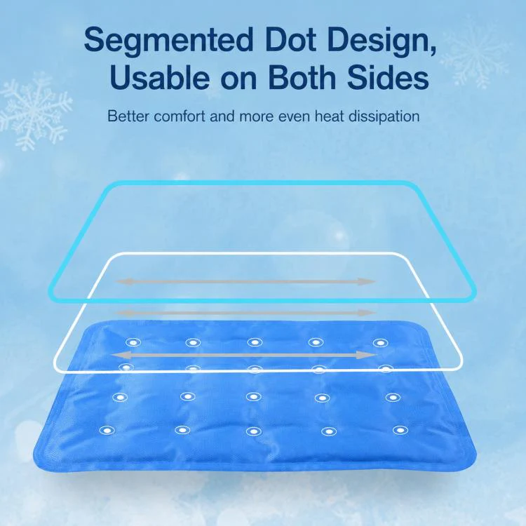Summer Single Person Cooling Gel Seat Cushion Pressure Activated Cooling Mat, Size: 50x60cm(Icy Snowflakes) - Image 5