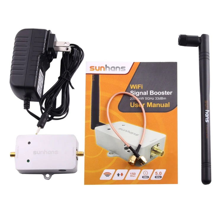 sunhans SH58Gi2000 2000mW (33dBm) 5.8GHz WiFi Signal Booster Repeater WiFi Amplifier - Image 6