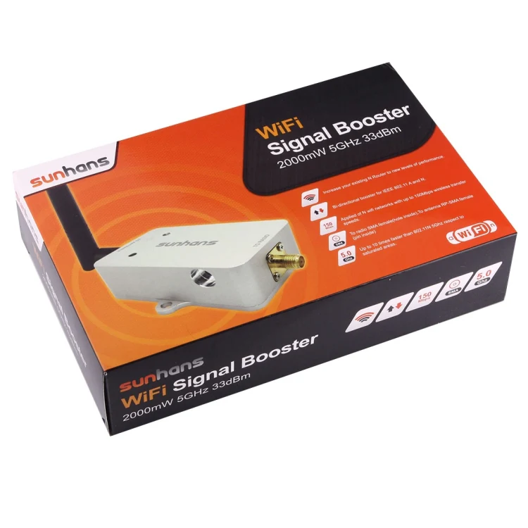 sunhans SH58Gi2000 2000mW (33dBm) 5.8GHz WiFi Signal Booster Repeater WiFi Amplifier - Image 7