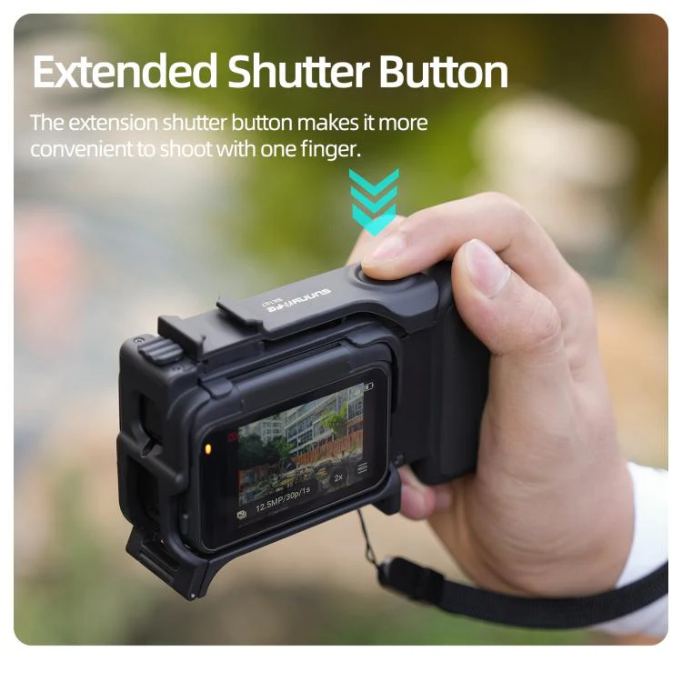 Sunnylife 2-in-1 Detachable Protective Frame & Street Photography Handle for Insta360 Ace Pro 2 / 1 (Black) - Image 10