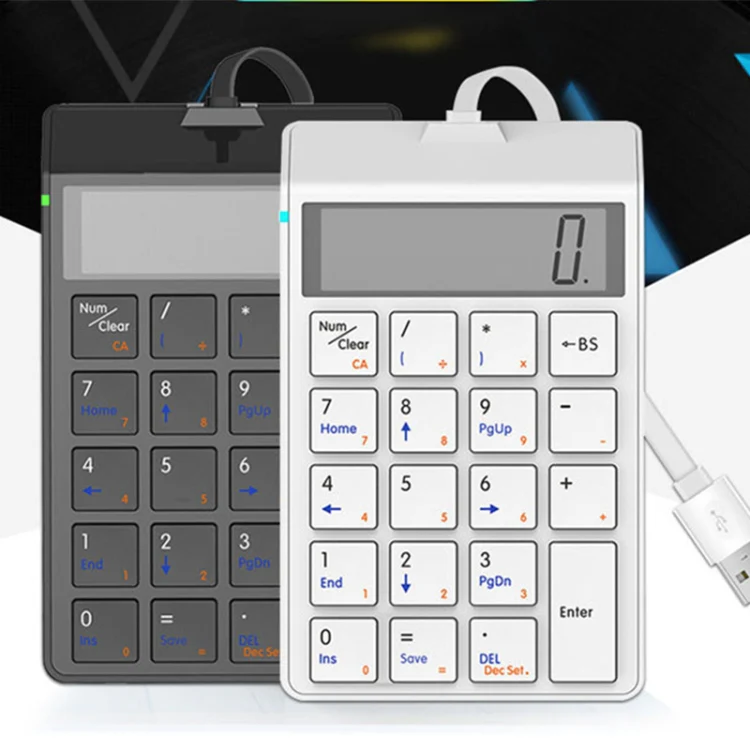 Sunreed SKB886S 19 Keys Wired Keypad With Digital USB Interface, Cable Length: 1.5m(White) - Image 2