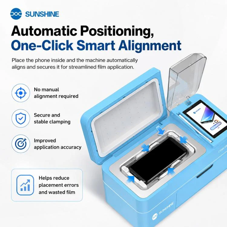 SUNSHINE C3 Mix Ultra 12.9-inch Smart Vacuum Auto-positioning Cutting & Laminating Machine with UV Curing, Plug:US Plug - Image 7