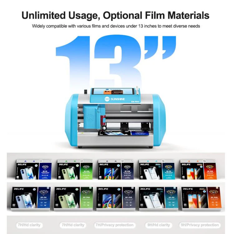 SUNSHINE C4 Pro 13-inch Intelligent High-Hardness Film Cutting Machine, Plug:AU Plug - Image 9