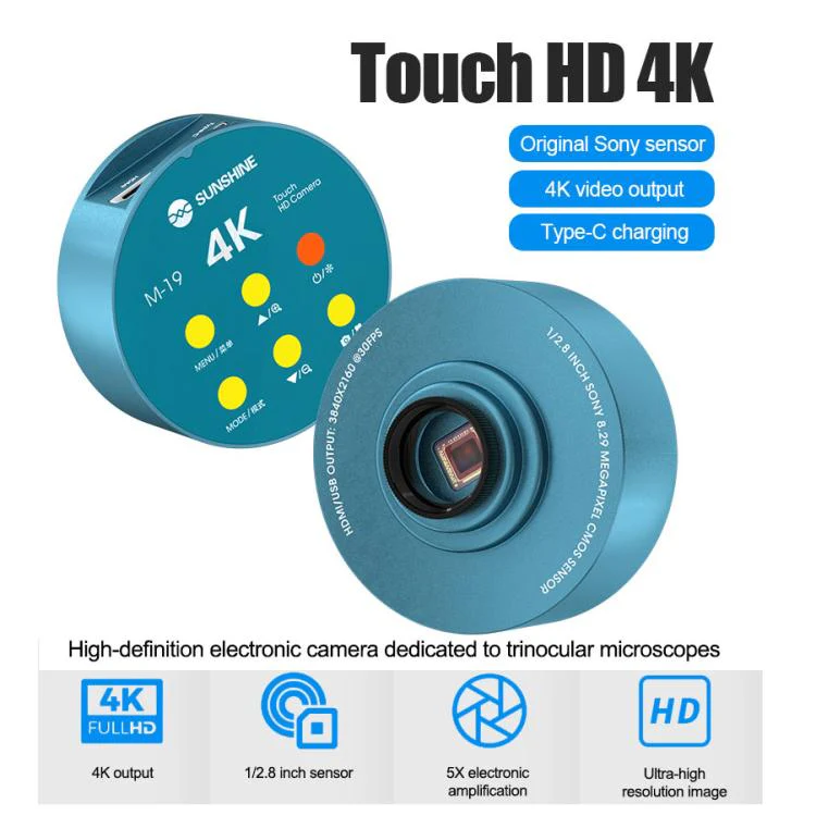 SUNSHINE M-19 Touch Control 4K Ultra HD Microscope Camera - Image 2