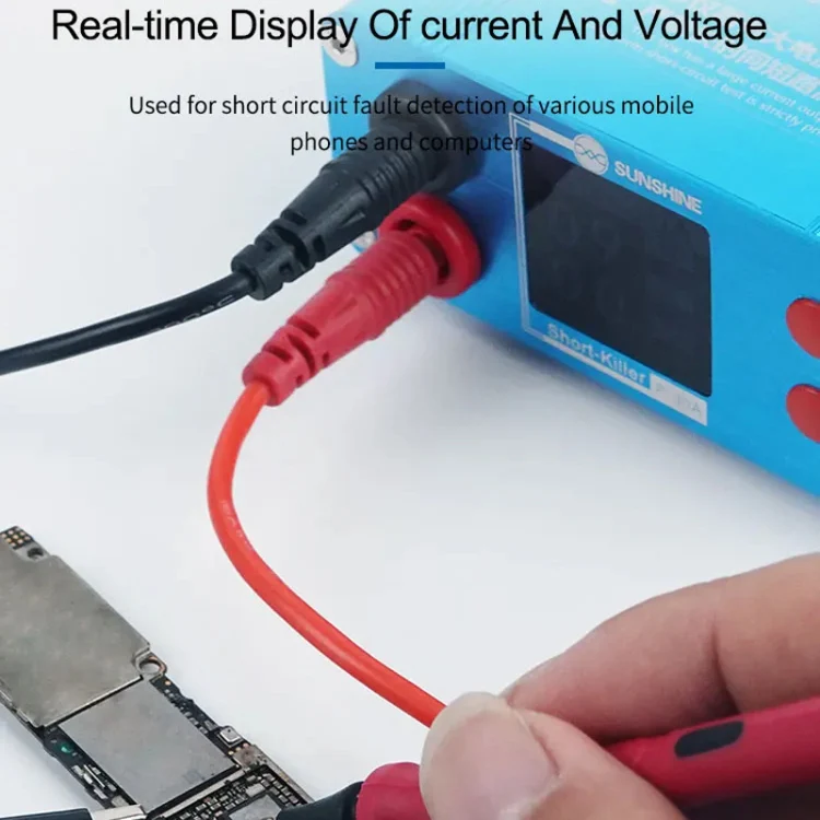 SUNSHINE P-30A Smart Anti-Burning Universal Mobile Phone Component Repair Motherboard Fault Detector, EU Plug - Image 9