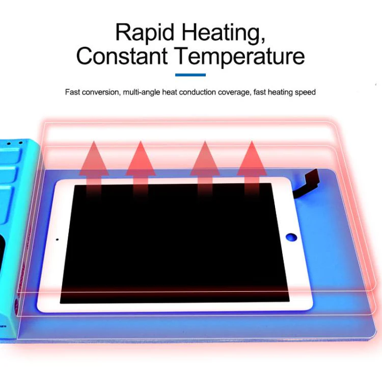 SUNSHINE S-918E LCD Screen Removal Treasure Mobile Phone Repair Heating Pad, EU Plug - Image 4
