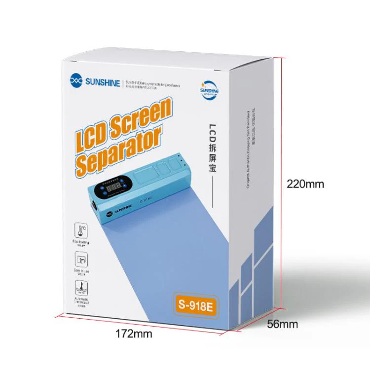 SUNSHINE S-918E LCD Screen Removal Treasure Mobile Phone Repair Heating Pad, EU Plug - Image 8