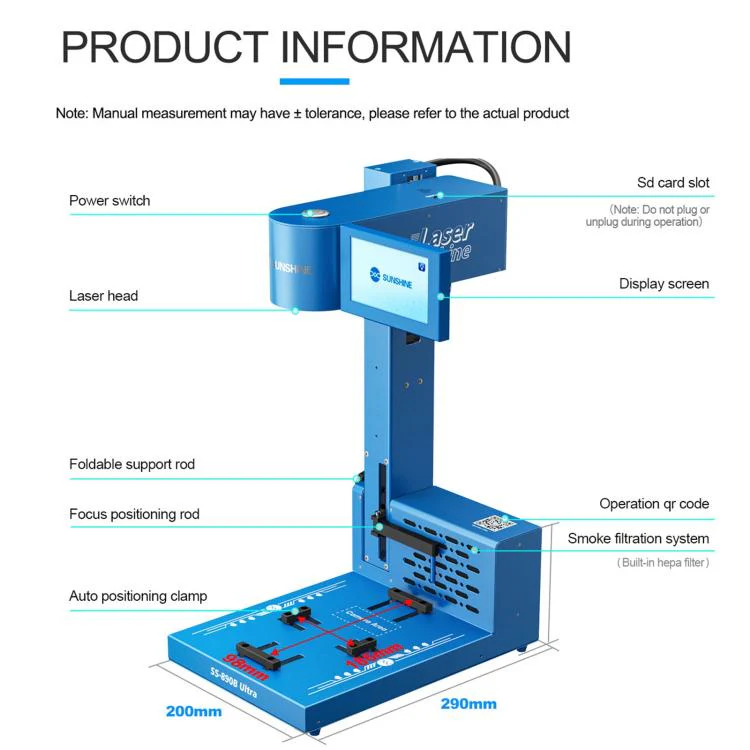 SUNSHINE SS-890B UItra Professional Foldable Smart Laser, Plug:US Plug - Image 11