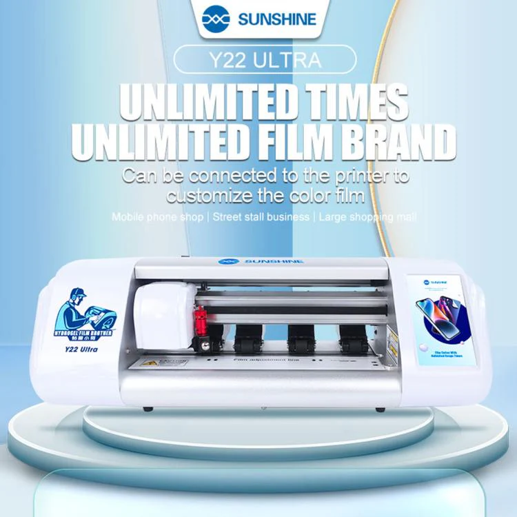 SUNSHINE Y22 Ultra Unlimited Hydrogel Phone Screen Protector Film Cutting Machine, Plug:US Plug