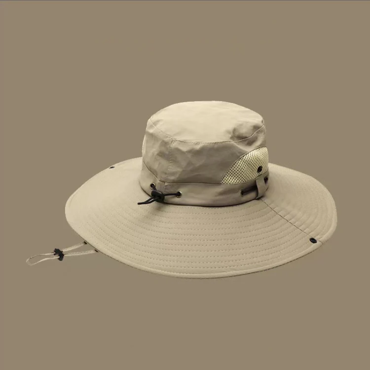 Super Wide Brim Bucket Hat Cowboy Cap Fishing Hat For Men & Women(Army Green) - Image 3