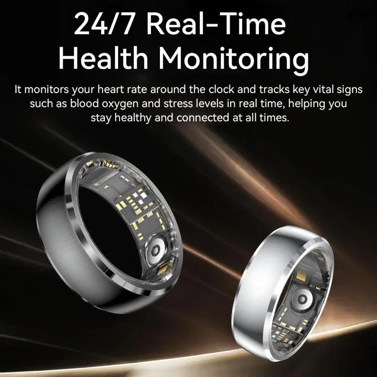 SY15 SIZE 7 Smart Ring, Supports Health Monitoring / Gesture Control(Silver) - Image 11