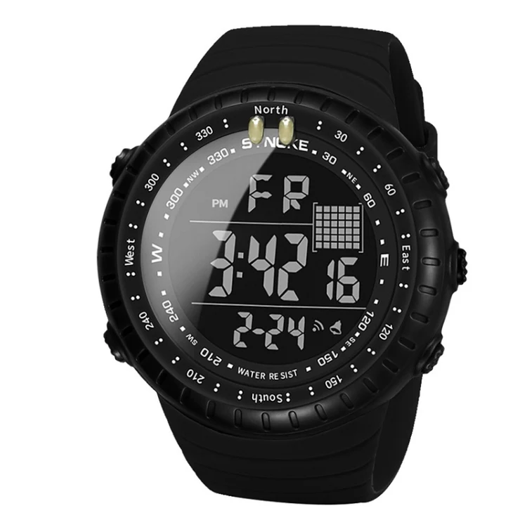 SYNOKE 8209 Multifunctional Sports Swimming Waterproof Luminous Alarm Men Electronic Watch(Black) - Image 2