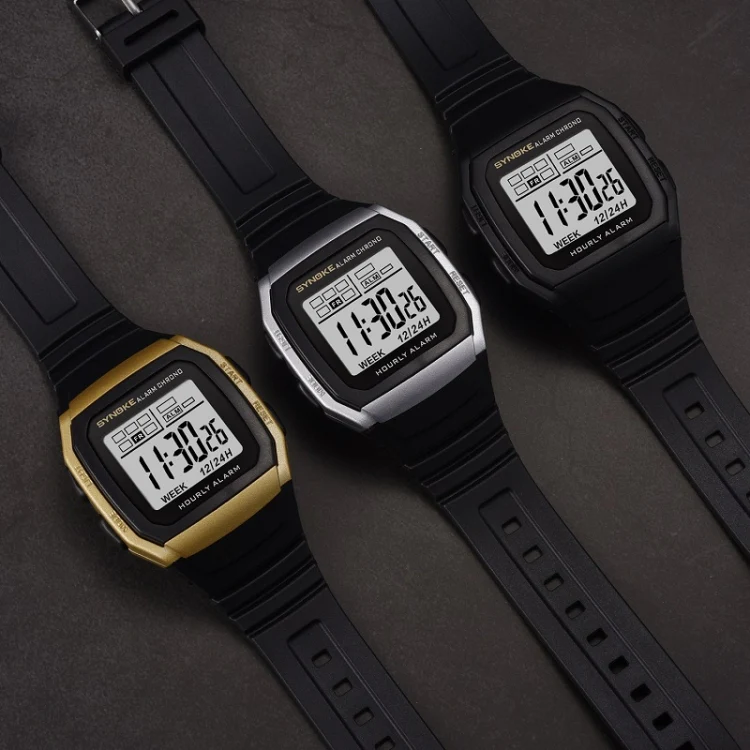 SYNOKE 9023B Multifunctional Sports Shockproof & Waterproof Electronic Watch(Black) - Image 2