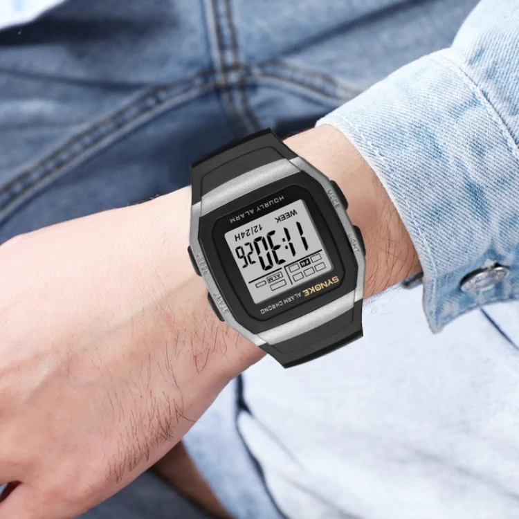 SYNOKE 9023B Multifunctional Sports Shockproof & Waterproof Electronic Watch(Black) - Image 5