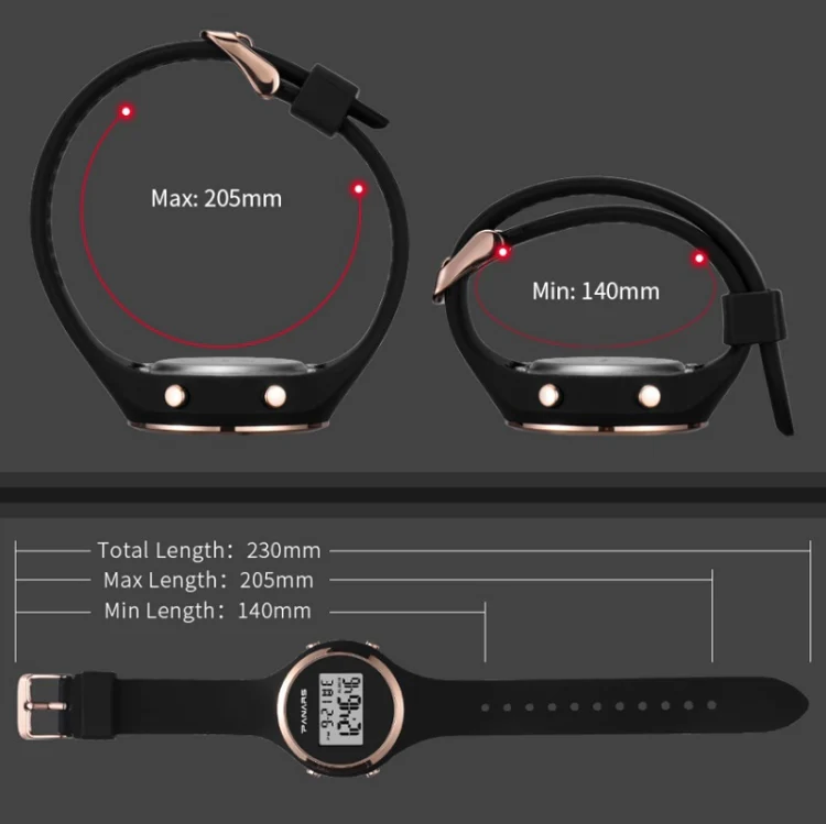 SYNOKE 9108 Student Silicone Strap Electronic Watch(Black) - Image 3