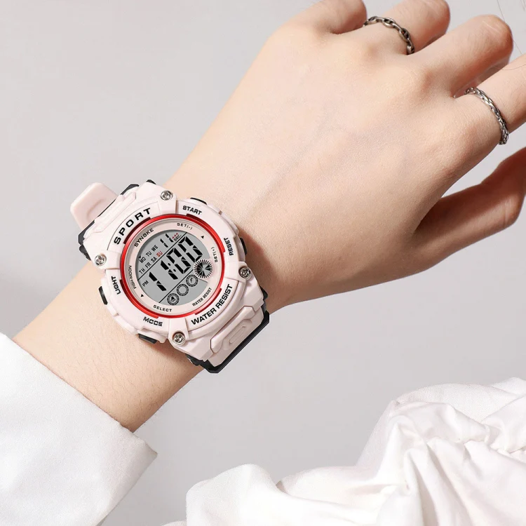 SYNOKE 9810 Multifunctional Luminous Waterproof Student Sports Watch(Black) - Image 7