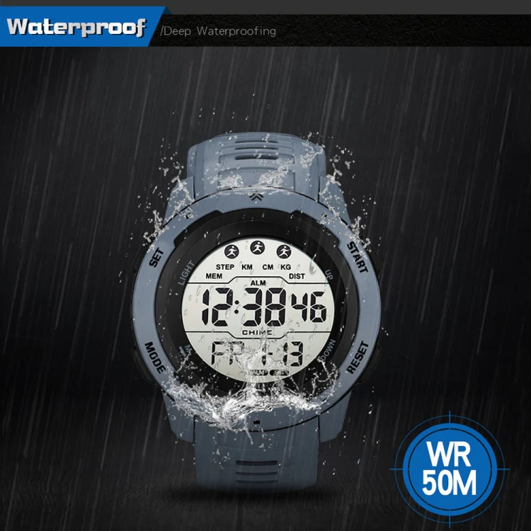 SYNOKE 9811 Luminous Large Screen Outdoor Running Student Watch(Black) - Image 4