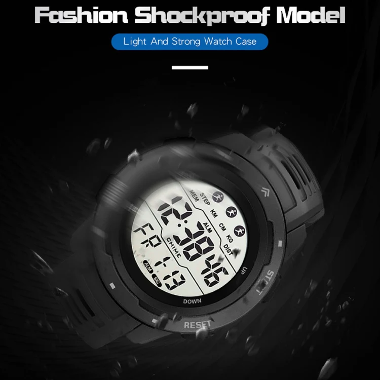 SYNOKE 9811 Luminous Large Screen Outdoor Running Student Watch(Yellow) - Image 5
