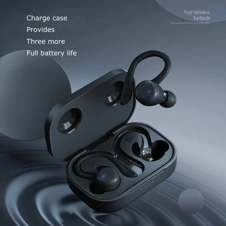 T&G T40 TWS IPX6 Waterproof Hanging Ear Wireless Bluetooth Earphones with Charging Box(Blue) - Image 3