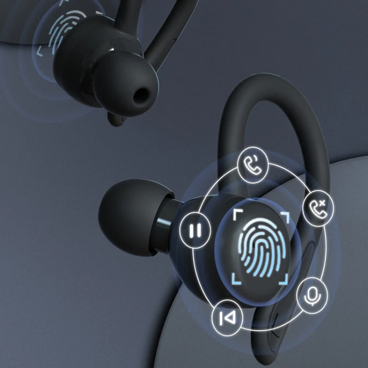 T&G T40 TWS IPX6 Waterproof Hanging Ear Wireless Bluetooth Earphones with Charging Box(White) - Image 6