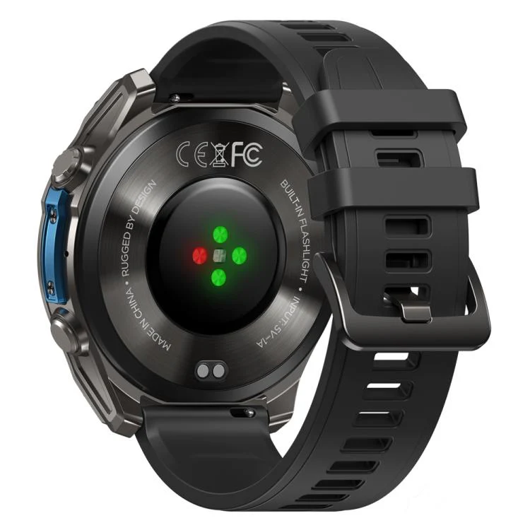 T-Rex 1.43 inch AMOLED Display Rugged Smart Watch with Built-in Flashlight(Black) - Image 2